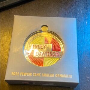 Harley-Davidson Pewter Tank Emblem Ornament